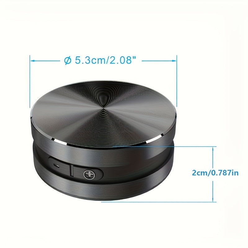Mini Bone Conduction Speaker – 360° Surround Sound w/ 4 Suction Cups