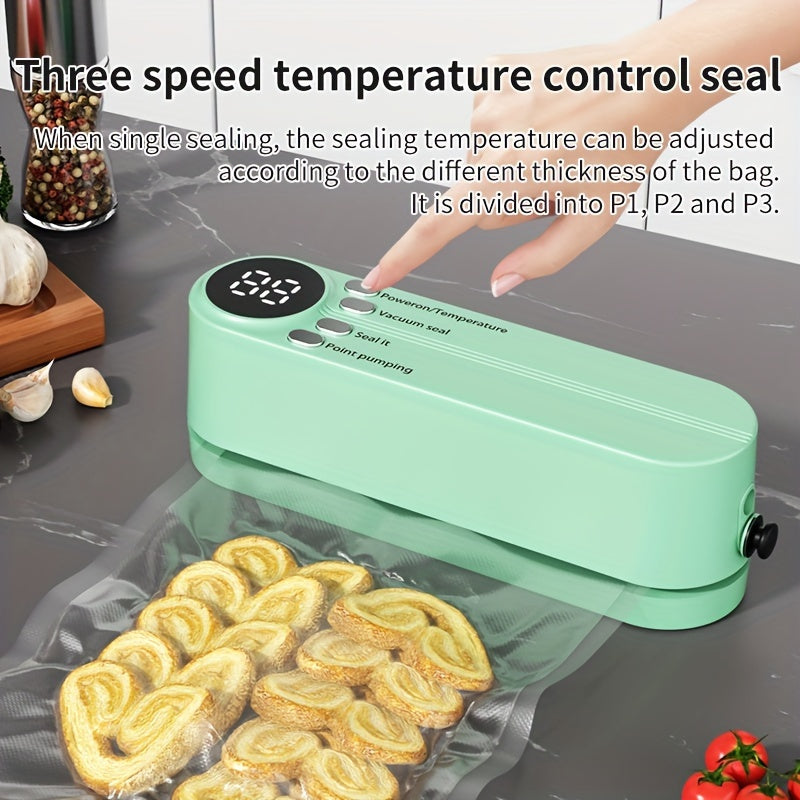 Portable Multi-Functional Vacuum Food Sealer – Wireless, Compact, and Perfect for Long-Term Preservation at Home or Outdoors My Store