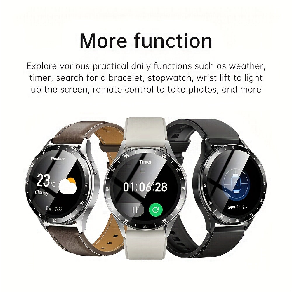 Men's Fashion Smart Watch & Earphones 2-in-1 | 1.39-inch HD Full Touch Screen | Wireless Calling, NFC, Multiple Sports Modes | Fitness Tracker with Built-in Headphones My Store