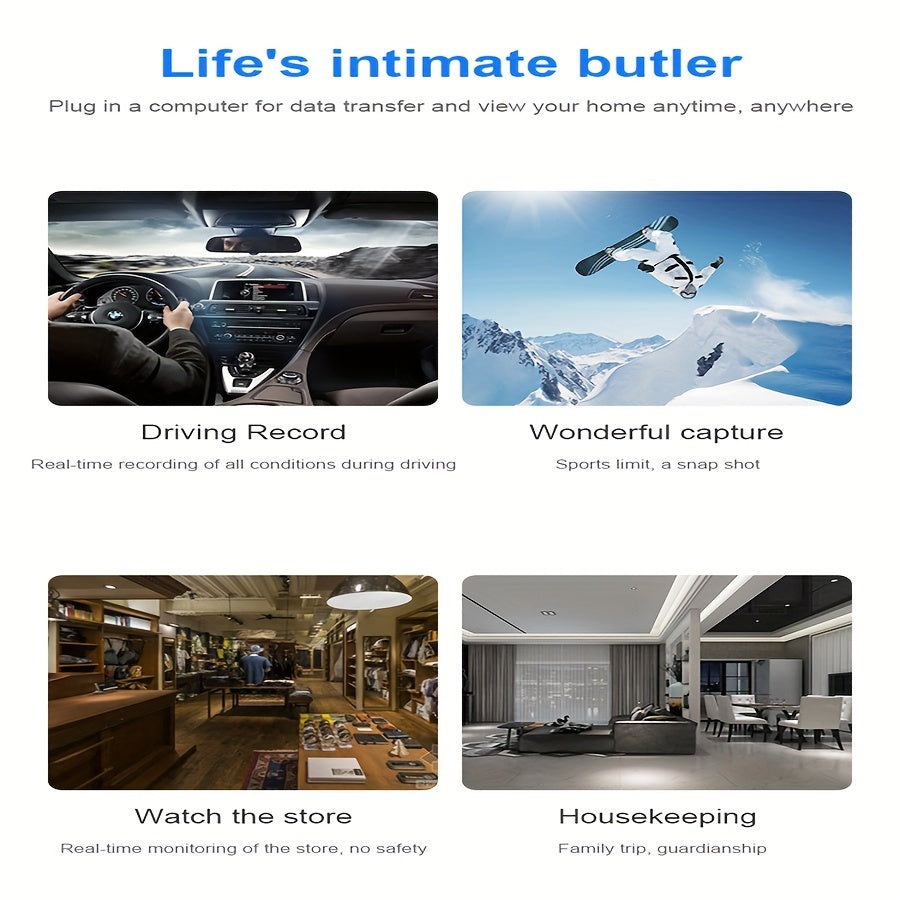 Mini Camera - HD Audio & Video, Motion Detection, Nanny & Home Security Monitor for Pets My Store