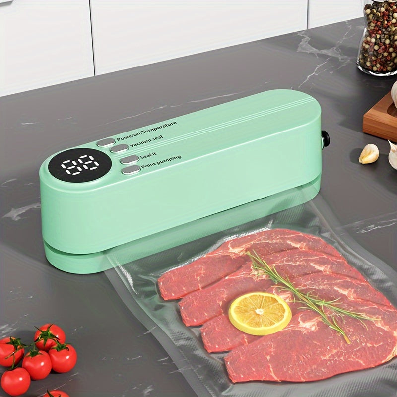 Portable Multi-Functional Vacuum Food Sealer – Wireless, Compact, and Perfect for Long-Term Preservation at Home or Outdoors My Store