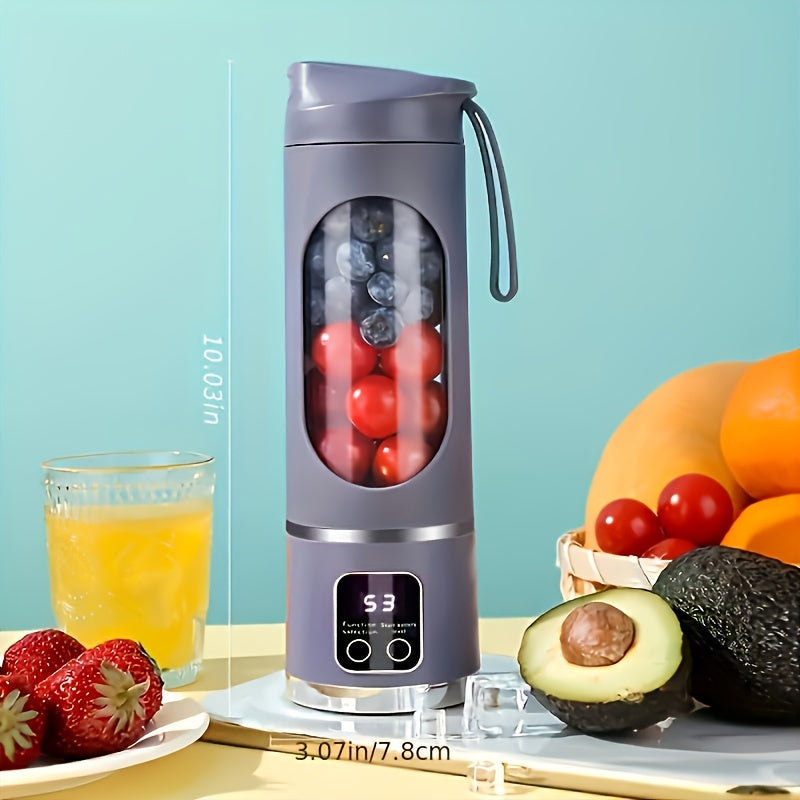 Portable USB-Rechargeable Blender & Juicer - Easy Clean, Perfect for Fruit & Vegetable Drinks, Milkshakes - 10.14oz to 16.91oz Capacity Essiby