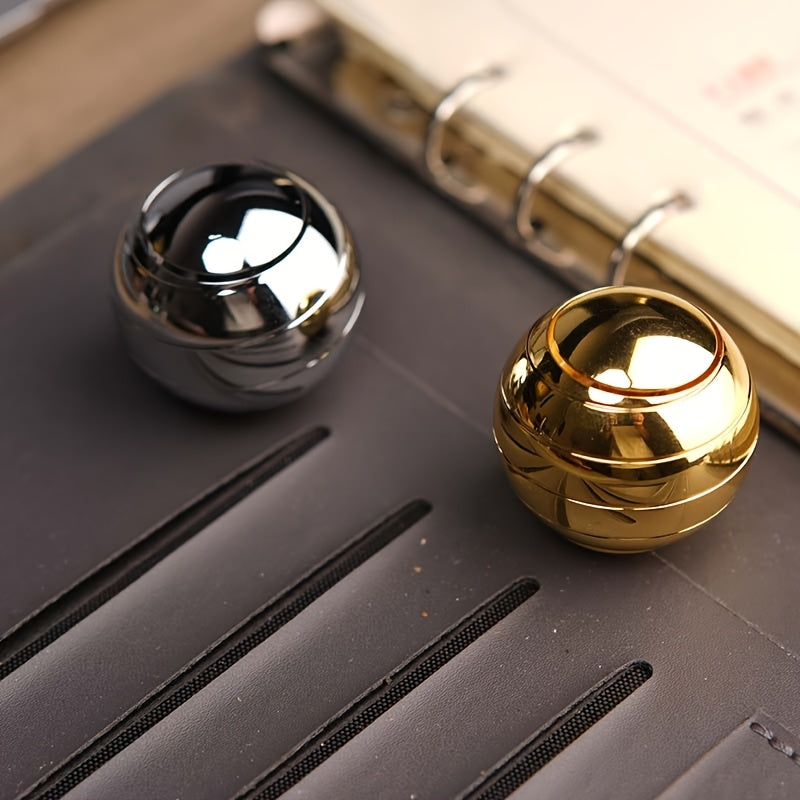 Kinetic Spinning Desk Toy – Metal Fidget Spinner & Optical Illusion Rotation Toy for Adults, Fun Desktop Fidget Toy for Office