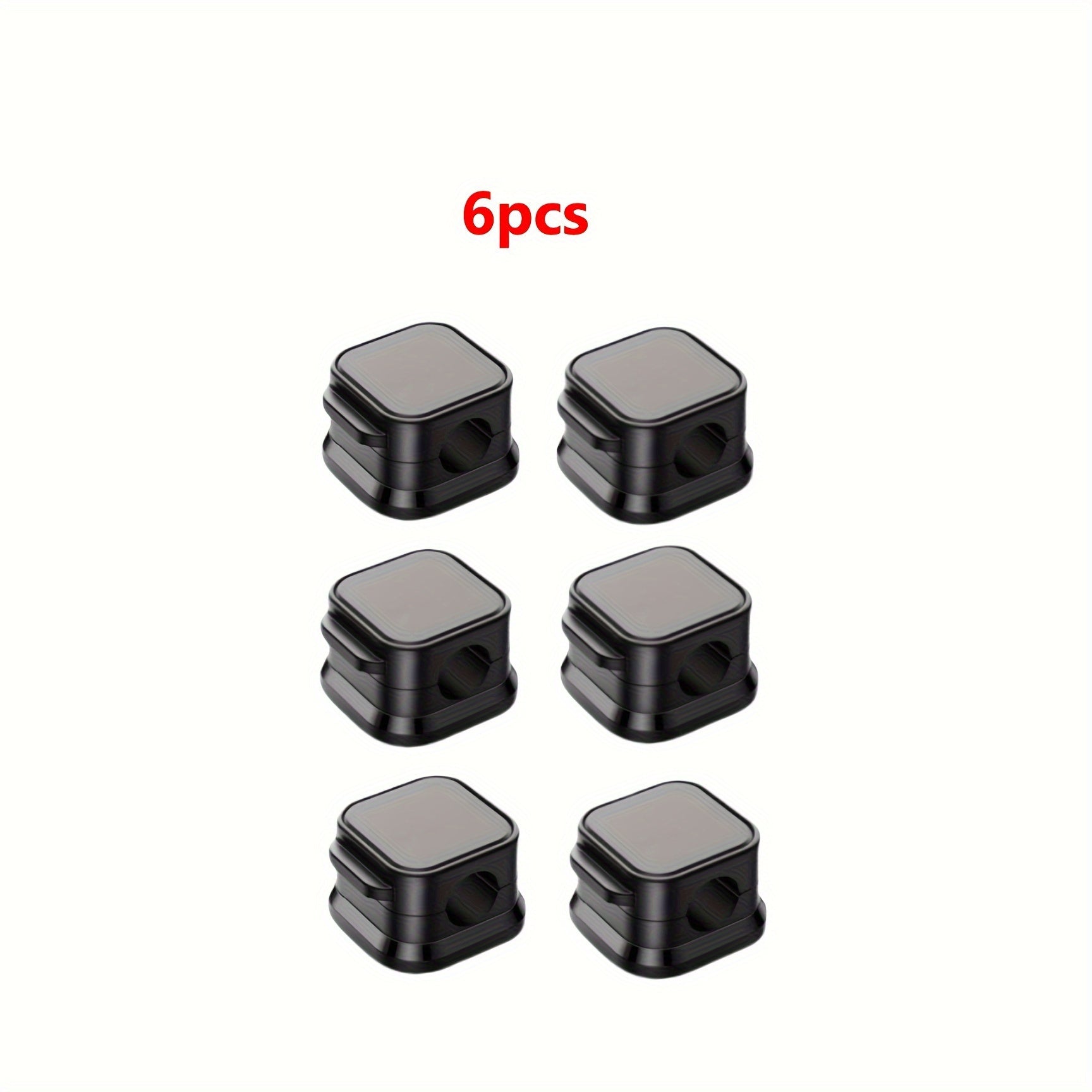 6-Piece Cable Clip Organizer Set – Strong Adhesive, No Drilling, Durable PVC for Home & Office Cord Management – Perfect for Electronics Organization My Store