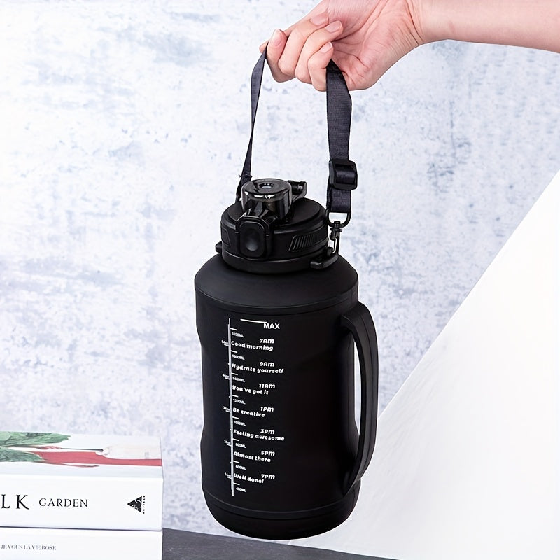 Collapsible Water Bottle - Foldable Silicone Design w/ Strap for Hiking & Fitness