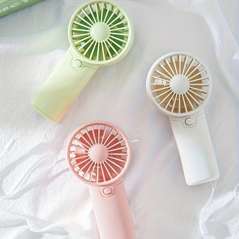 Battery Operated Mini Portable Handheld Fan – Lightweight & Ideal for Office, Outdoor, Travel, and Camping – Stay Cool Anytime, Anywhere! (Requires AAA Batteries, Not Included) My Store