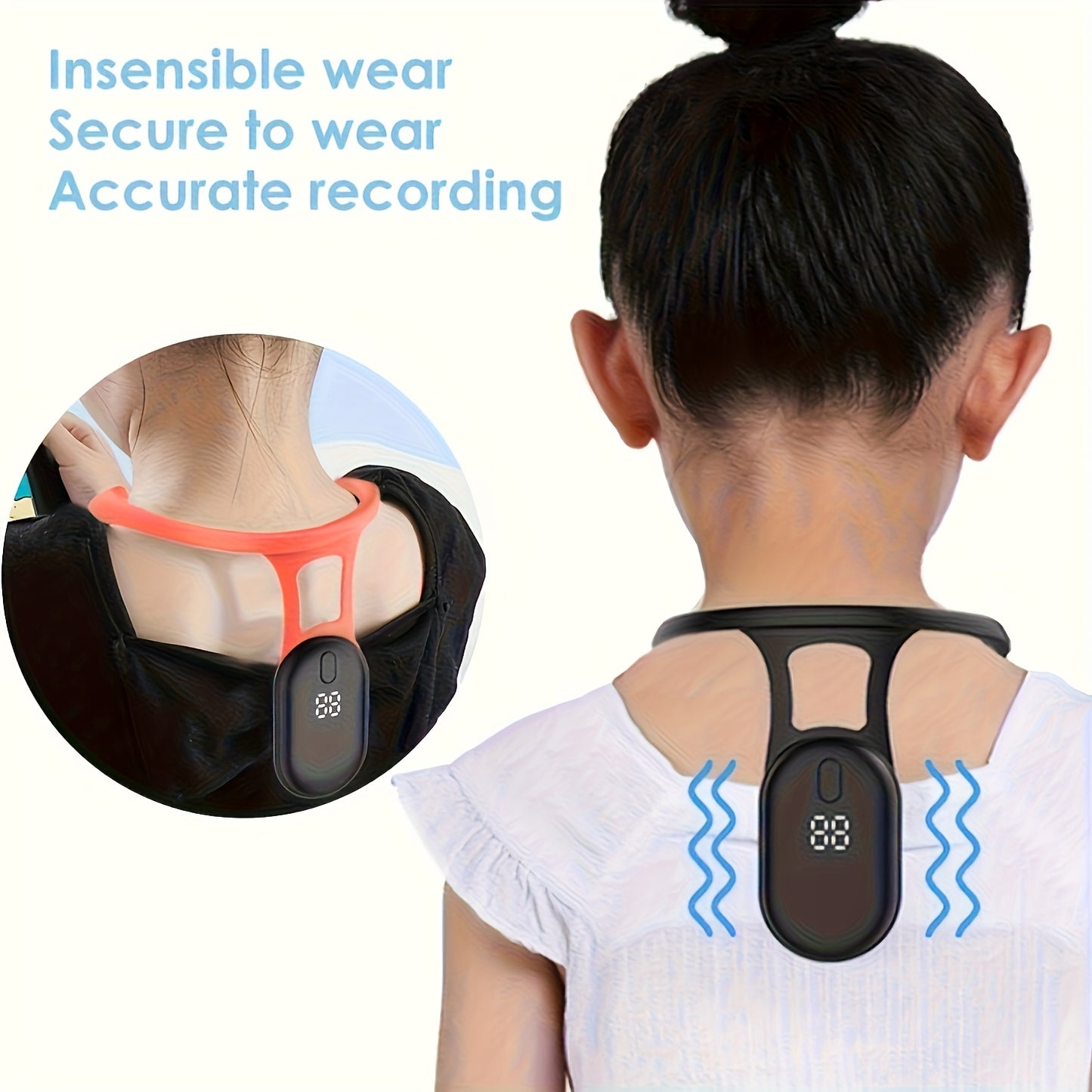 Posture Corrector Brace – Smart Vibration Alerts & LCD Display for Back Support