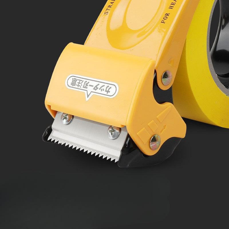 Industrial Metal Tape Sealer with Hidden Blade - 5cm Wide Automatic Packaging Tool | Safe Cutting & Sealing | Durable Iron Construction