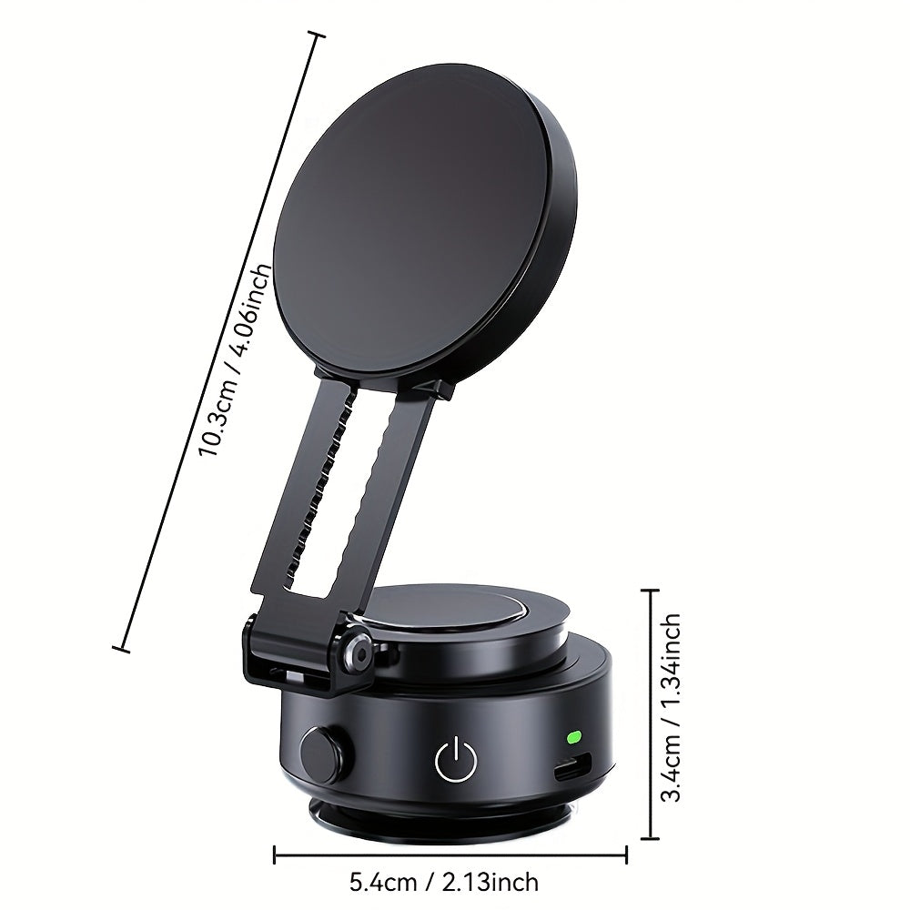 Upgraded Magnetic Car Phone Holder – 360° Adjustable, Strong Suction Cup, Retractable & Portable for Car & Gym