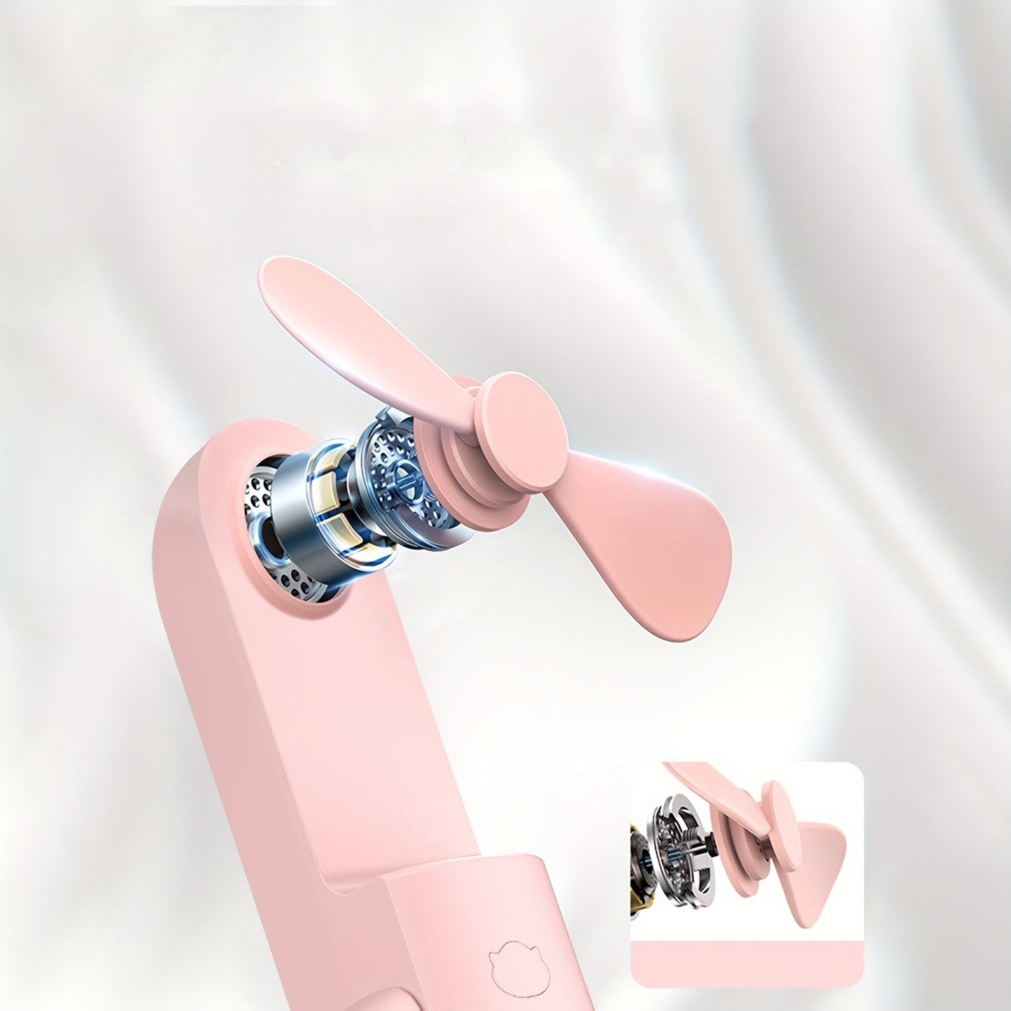 Portable USB Handheld Fan with Built-in Power Bank – Cute, Quiet, and Durable, Perfect for Dormitories My Store