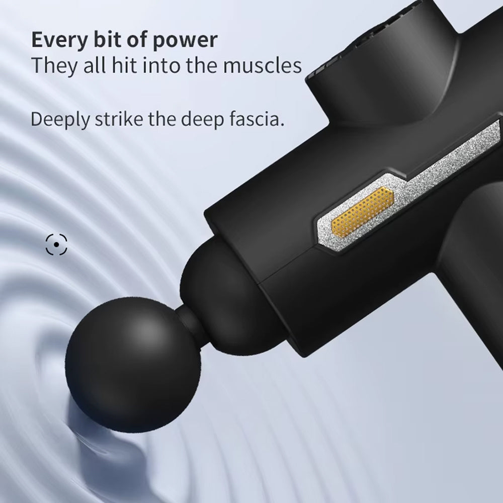 Massage Gun, Deep Tissue Massage Gun, Back Massager for Muscle Pain Relief, 99 Speed Powerful Impact Massage Machine, 8 Heads for Shoulder Body Back Relaxation Essiby