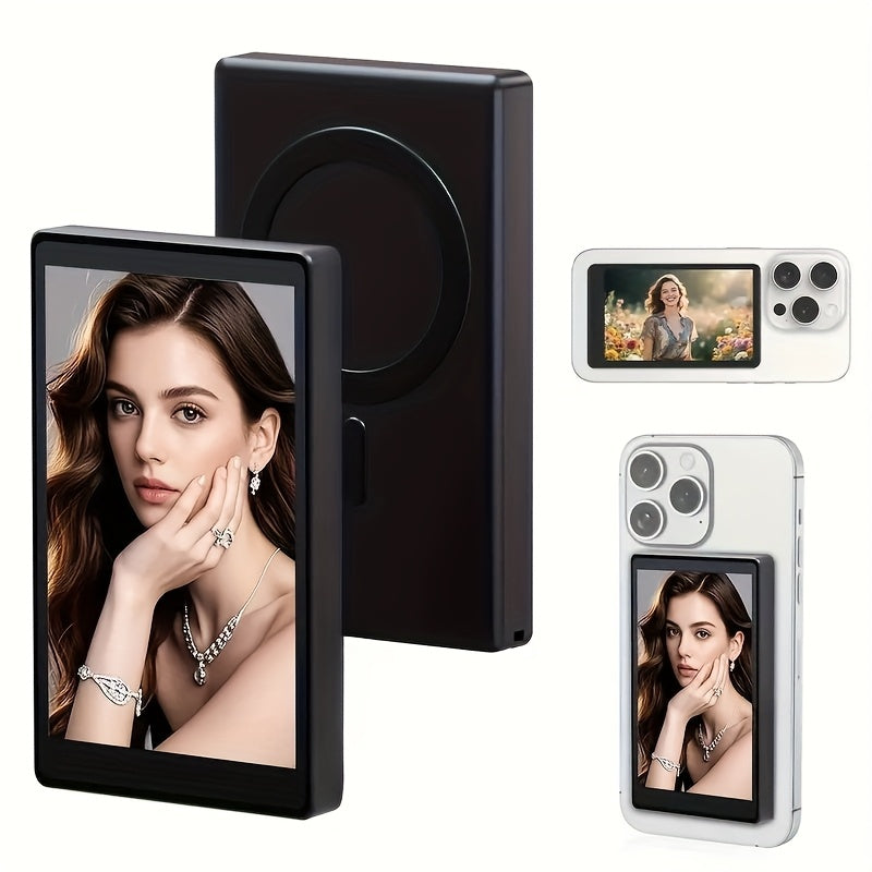 Wireless Selfie Monitor for iPhone & Android - Use Rear Camera for Vlogging/Live Streaming