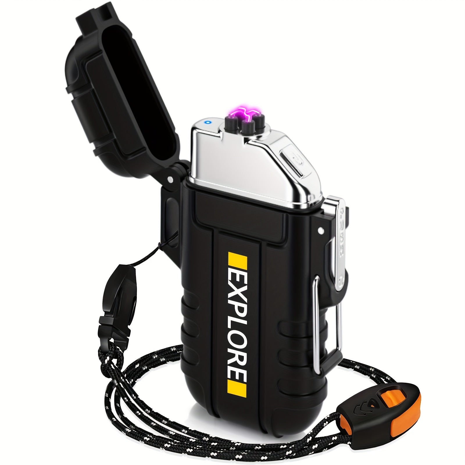 USB-C Rechargeable Plasma Arc Lighter – Windproof & Flameless Electric Lighter for Camping & Outdoor Use. My Store