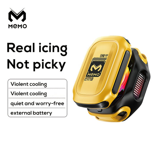2025 MEMO CX12 Mobile Phone External Cooler – Split Type, Fast Cooling with Digital Display, Magnetic Detachable Design, USB Rechargeable Phone Cooling Device