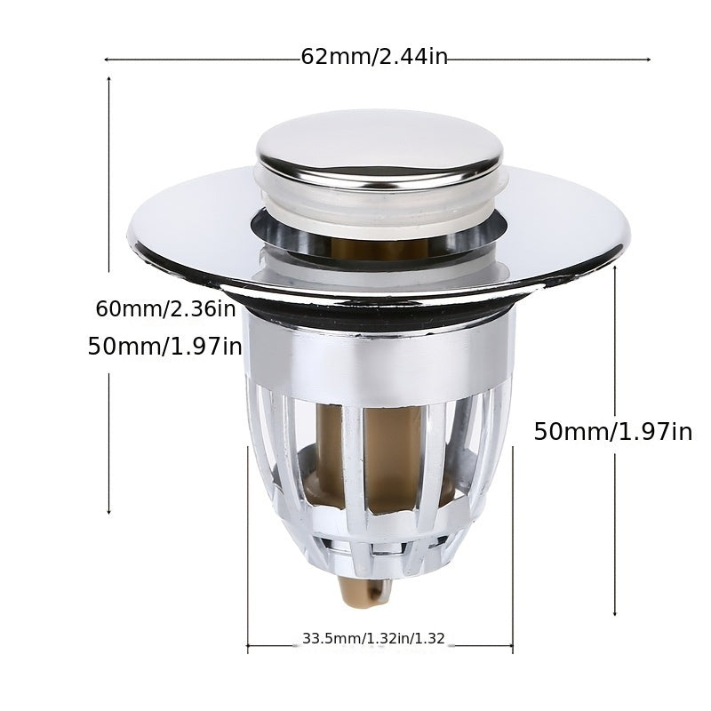 Anti-Clog Sink Plug – Universal Fit Drain Stopper with Fast Drainage & Rust Resistance