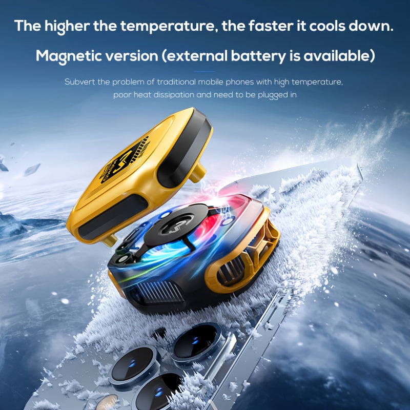 2025 MEMO CX12 Mobile Phone External Cooler – Split Type, Fast Cooling with Digital Display, Magnetic Detachable Design, USB Rechargeable Phone Cooling Device