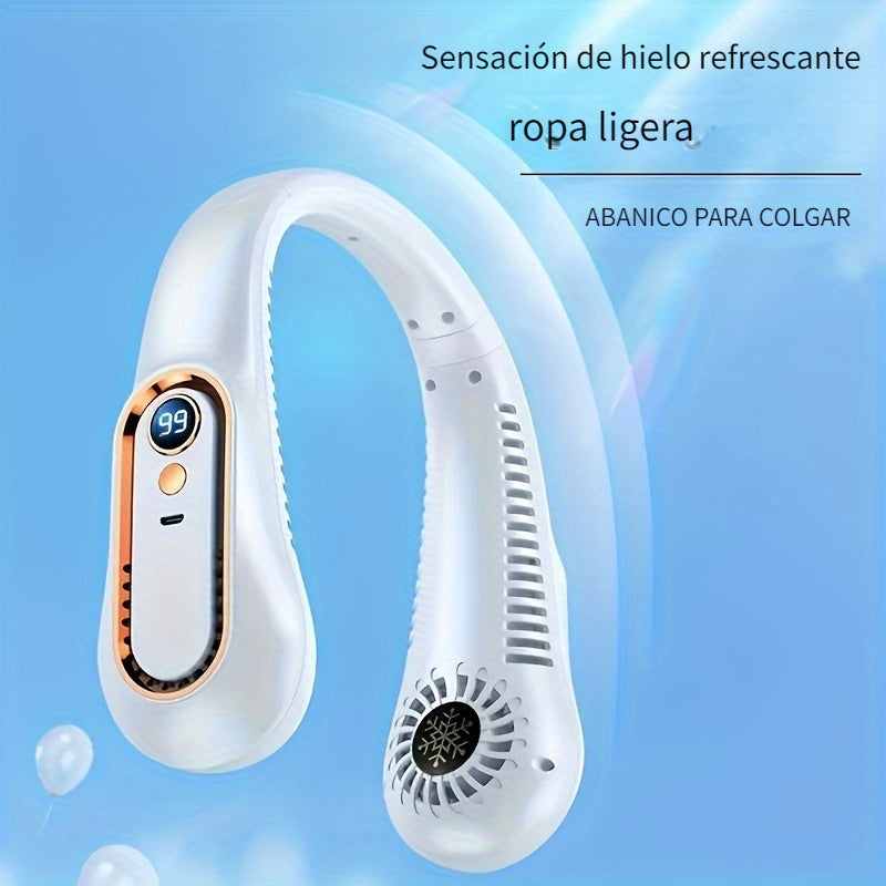 Stylish Portable Neck Fan – USB Rechargeable, 1200mAh Battery for Home, School, Office & Summer Comfort My Store