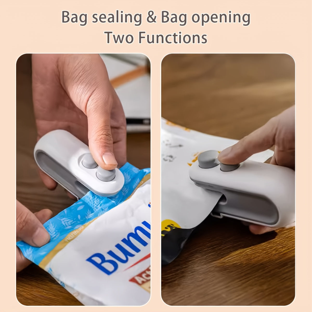 Snack Sealing Machine Small Household Sealer, Mini Sealer, Hand Press Plastic Sealing Machine, Plastic Bag Sealing Gadget