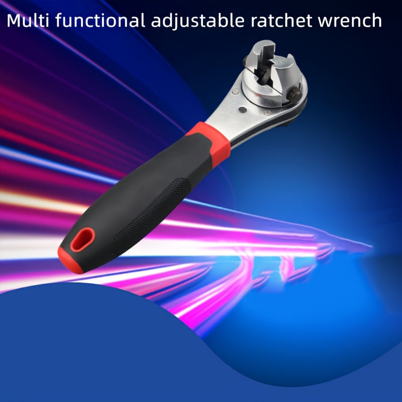 DZT 6–22MM Adjustable Ratchet Wrench – Multi-Functional Tool for Automotive & Home Repair | No Battery Needed