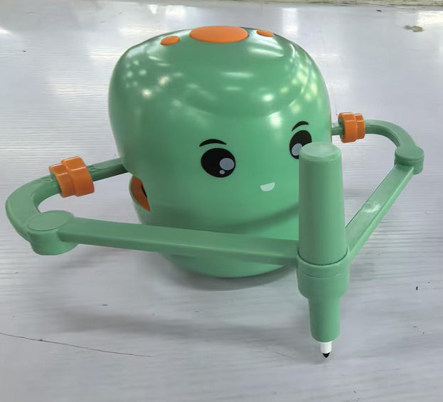 Interactive Drawing Robot for Kids – Educational Art & Learning Toy | Creative Painting, Word Writing & Early Development Tool (Rose Red/Light Green)