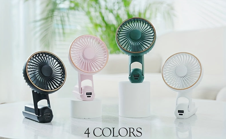 Portable Handheld Fan – Foldable, Ultra-Quiet & Rechargeable with 2000mAh Power Bank My Store