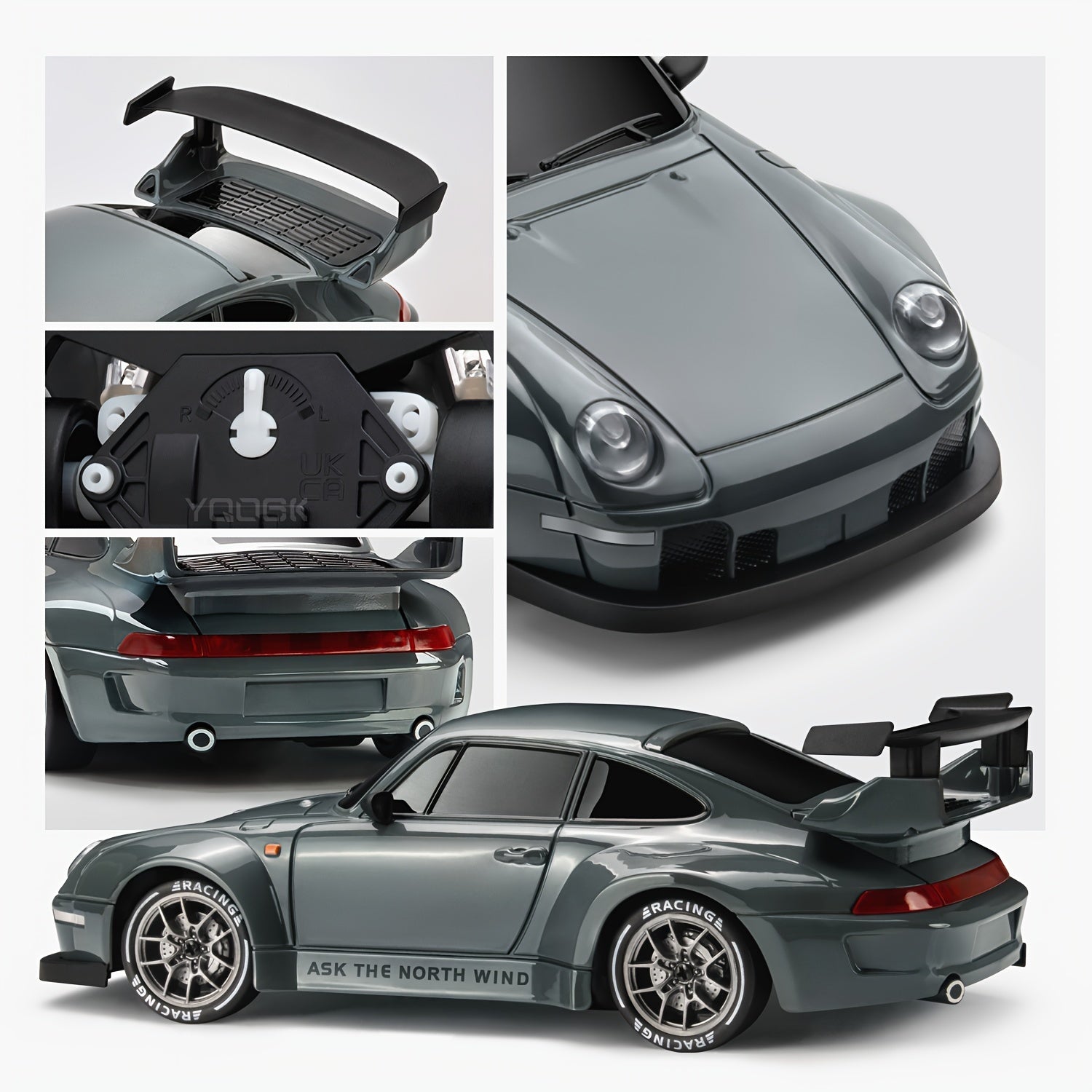 1:24 Scale 4WD RC Drift Car with LED Lights – High-Speed Remote Control Stunt Car for Kids & Adults | Best Gift for Birthday, Christmas, Halloween (Boys & Girls) My Store