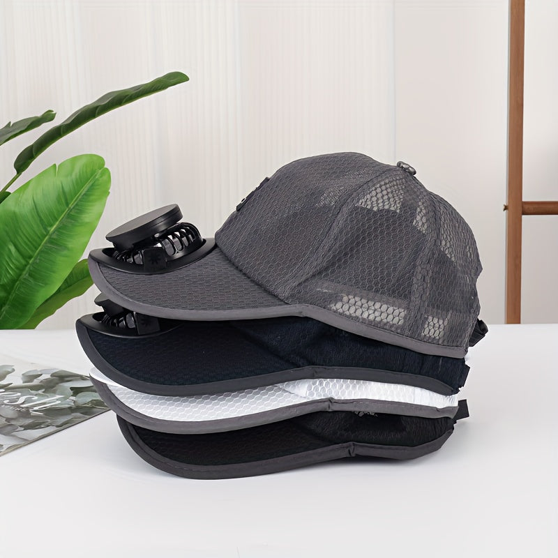 Summer Cooling Hat – USB Rechargeable Fan Cap for Outdoor Travel