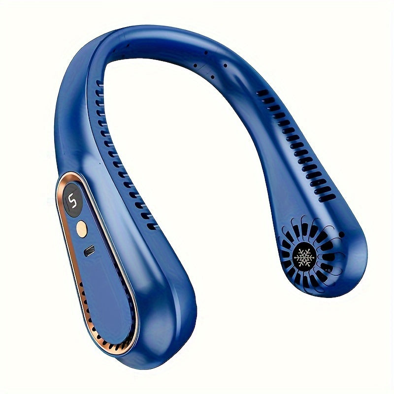 Stylish Portable Neck Fan – USB Rechargeable, 1200mAh Battery for Home, School, Office & Summer Comfort My Store