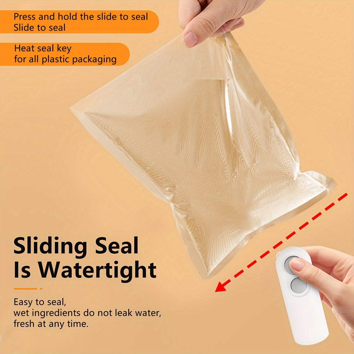 Snack Sealing Machine Small Household Sealer, Mini Sealer, Hand Press Plastic Sealing Machine, Plastic Bag Sealing Gadget