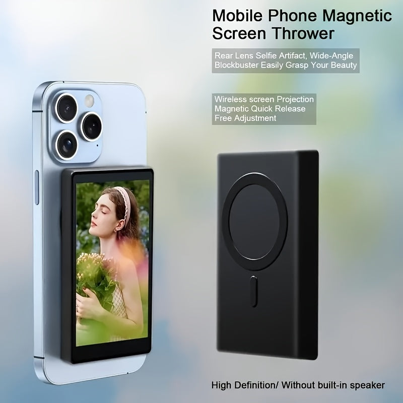 Wireless Selfie Monitor for iPhone & Android - Use Rear Camera for Vlogging/Live Streaming