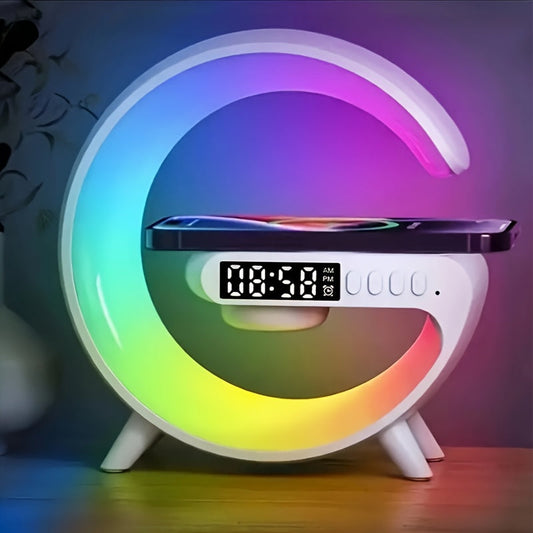 Smart Lamp 3-in-1: Wireless Speaker, Wireless Charger & Wake-Up Light with Music Rhythm – Perfect for Smartphones My Store