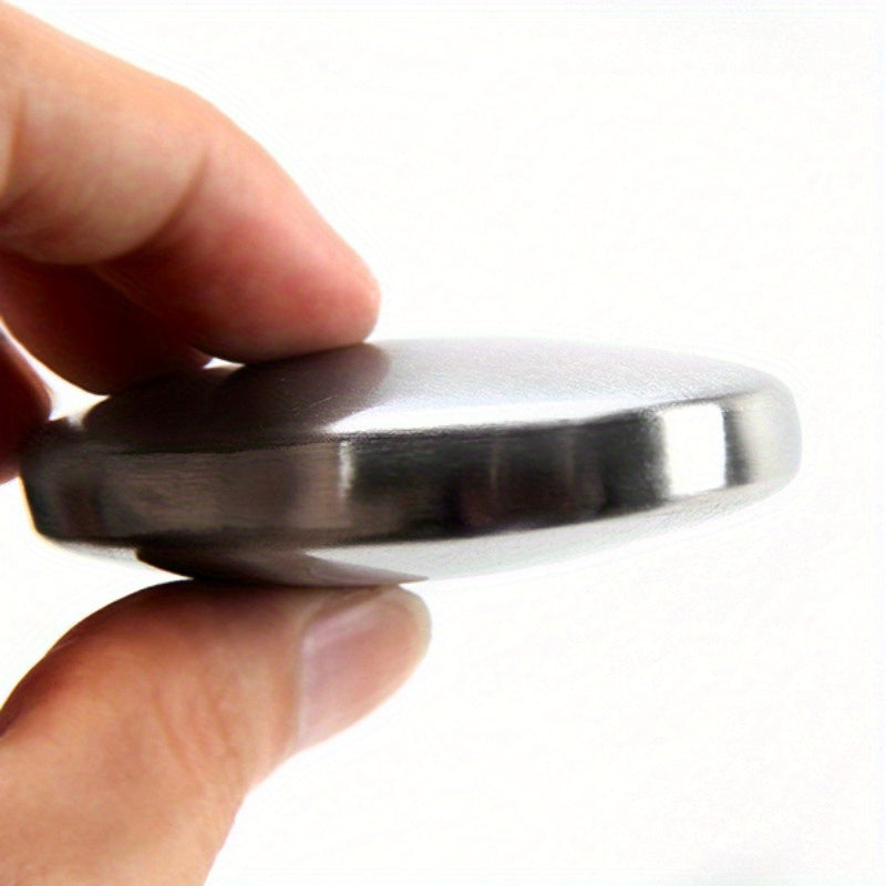 Stainless Steel Soap Bar – 1pc Oval Hand Soap for Garlic & Fish Odor Removal, Home Essential
