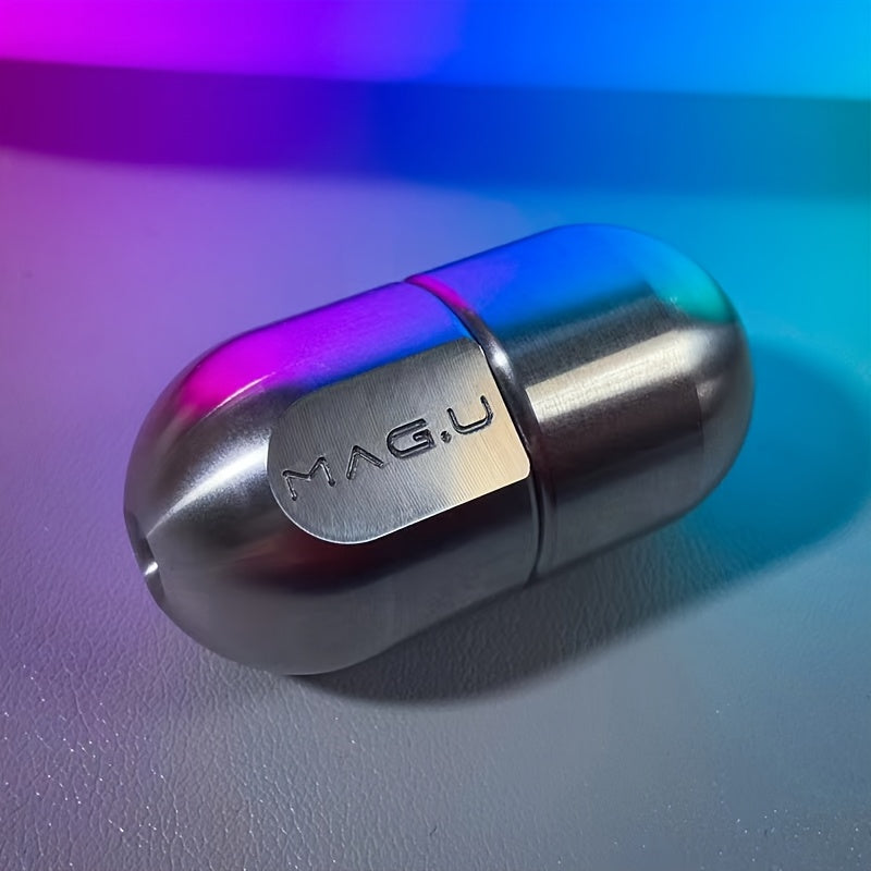 Magnetic Levitation Capsule Fidget Toy – Metal EDC Slider, Stress Relief Haptic Fidget for Adults