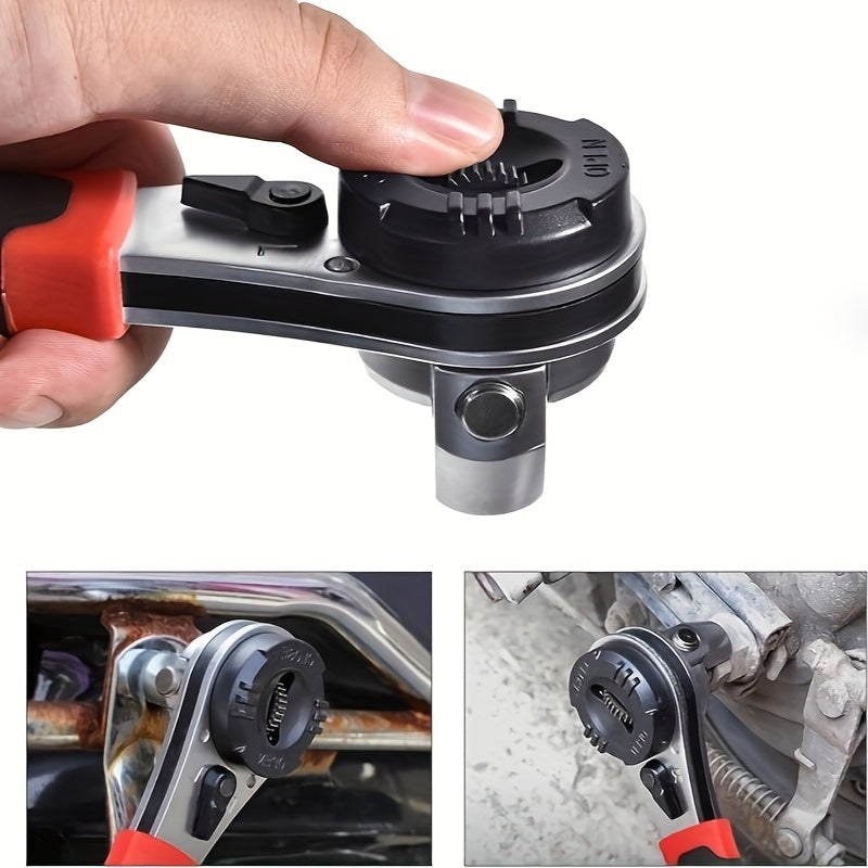 DZT 6–22MM Adjustable Ratchet Wrench – Multi-Functional Tool for Automotive & Home Repair | No Battery Needed