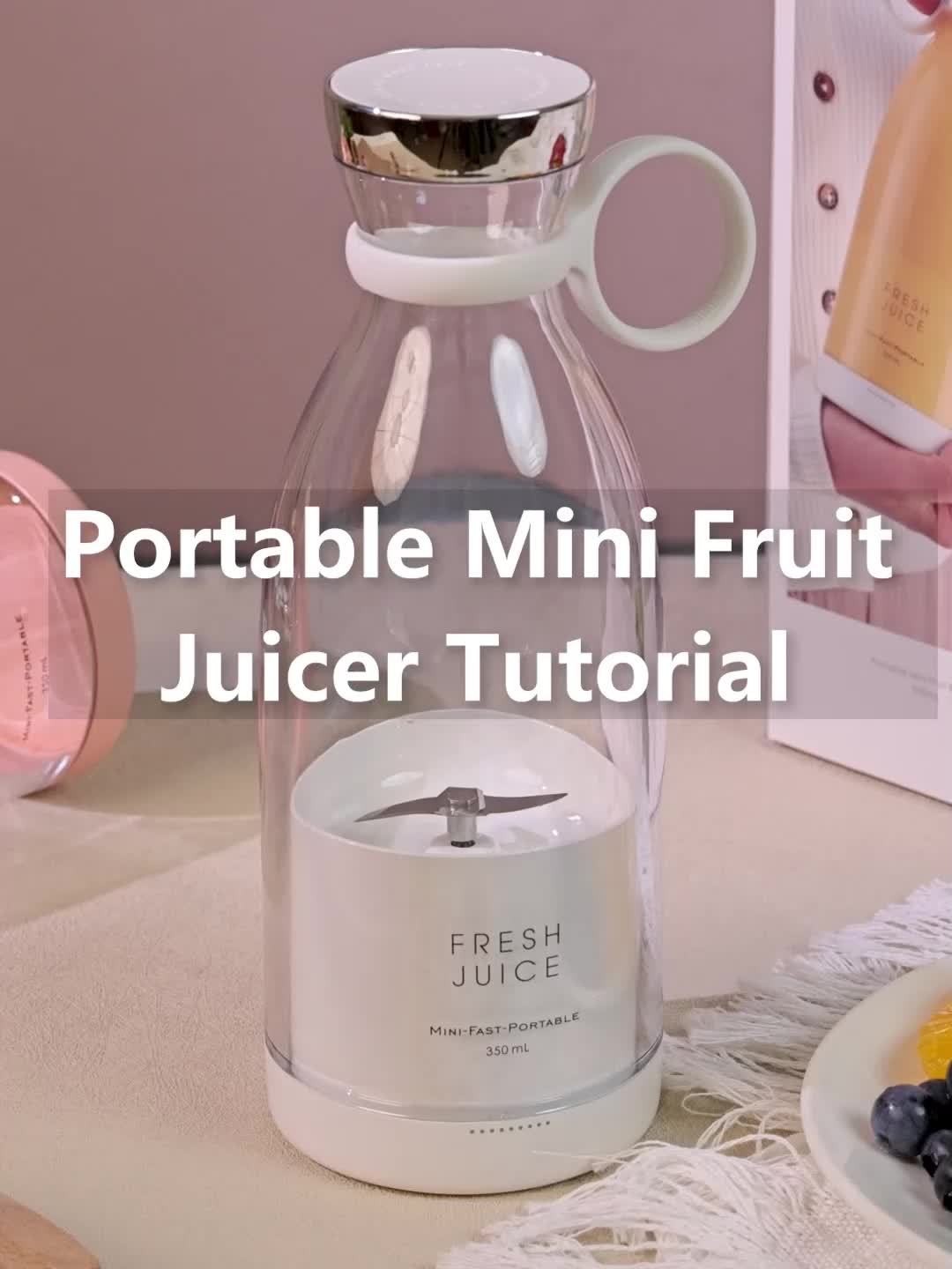 350ml Portable Wireless Mini Fruit Blender Juicer – USB Rechargeable & Travel-Friendly
