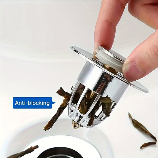 Anti-Clog Sink Plug – Universal Fit Drain Stopper with Fast Drainage & Rust Resistance