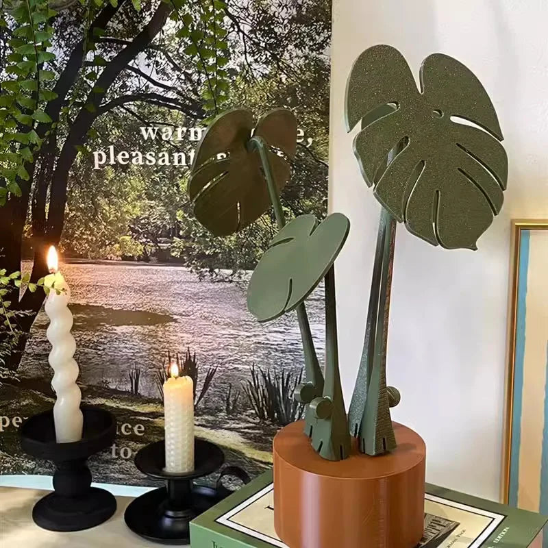Monstera Coaster Sets Table Decoration and Accessories Coffee Mat Tree Pot Design Christmas Stand Coasters Kitchen Placemats