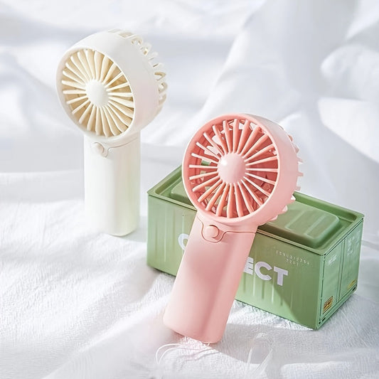 Battery Operated Mini Portable Handheld Fan – Lightweight & Ideal for Office, Outdoor, Travel, and Camping – Stay Cool Anytime, Anywhere! (Requires AAA Batteries, Not Included) My Store