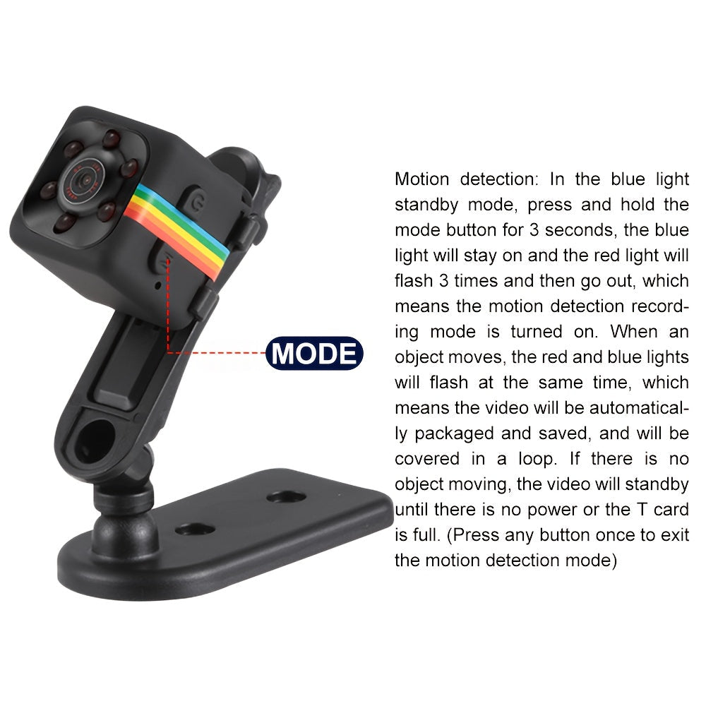 Mini Camera - HD Audio & Video, Motion Detection, Nanny & Home Security Monitor for Pets My Store