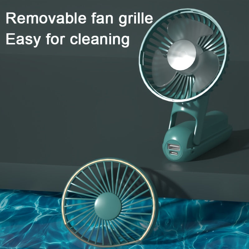 Portable Handheld Fan – Foldable, Ultra-Quiet & Rechargeable with 2000mAh Power Bank My Store