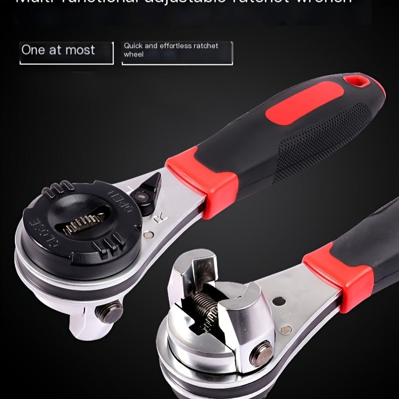 DZT 6–22MM Adjustable Ratchet Wrench – Multi-Functional Tool for Automotive & Home Repair | No Battery Needed