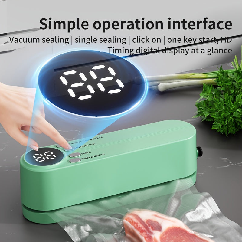 Portable Multi-Functional Vacuum Food Sealer – Wireless, Compact, and Perfect for Long-Term Preservation at Home or Outdoors My Store