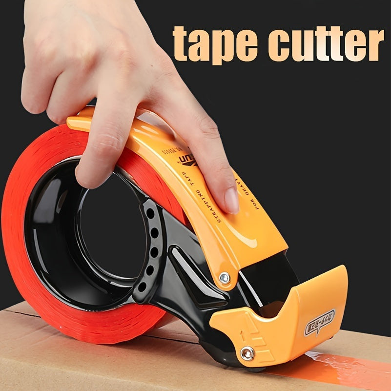 Industrial Metal Tape Sealer with Hidden Blade - 5cm Wide Automatic Packaging Tool | Safe Cutting & Sealing | Durable Iron Construction
