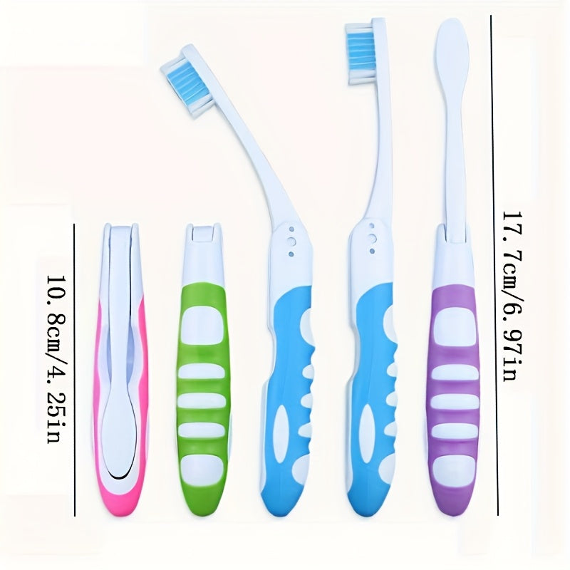 Full-Size Folding Toothbrush - Microfiber Bristles | Compact Travel Design