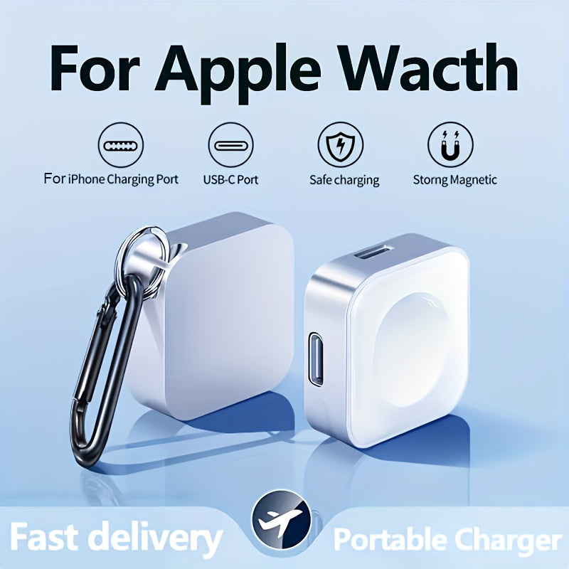 Magnetic Charging Cable for Apple Watch - USB Connector, Lightweight & Portable, Compatible with iWatch Series S10, Ultra 2, and SE - Ideal Easter & Holiday Gift, Smart Watch Charger, Tech Accessory Essiby