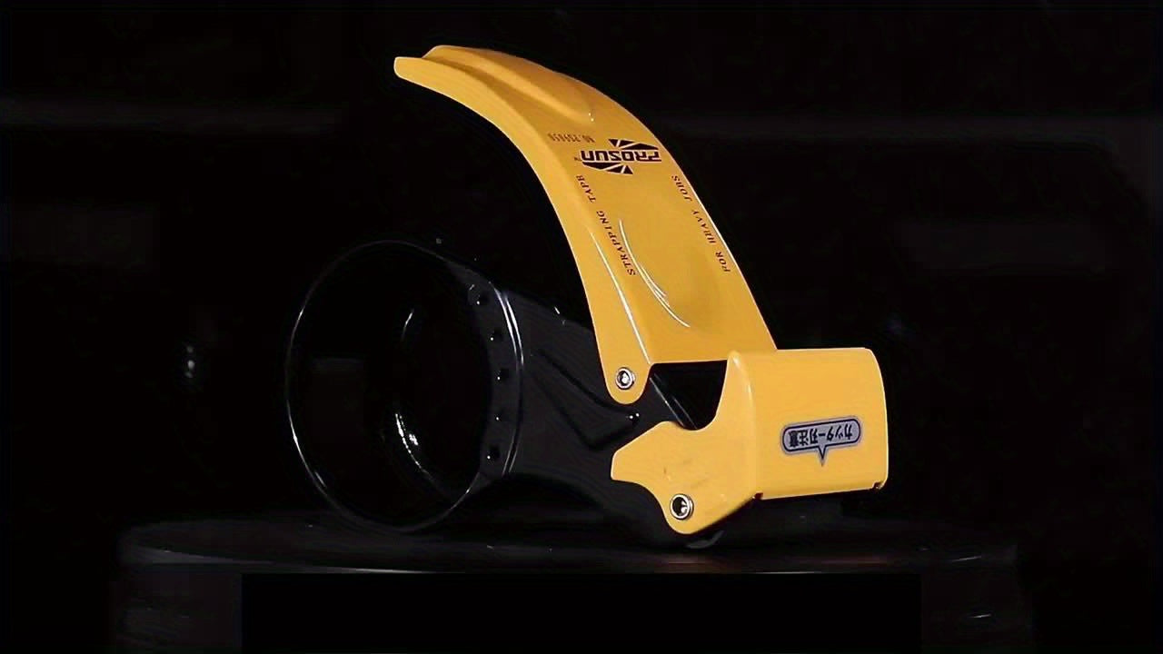 Industrial Metal Tape Sealer with Hidden Blade - 5cm Wide Automatic Packaging Tool | Safe Cutting & Sealing | Durable Iron Construction