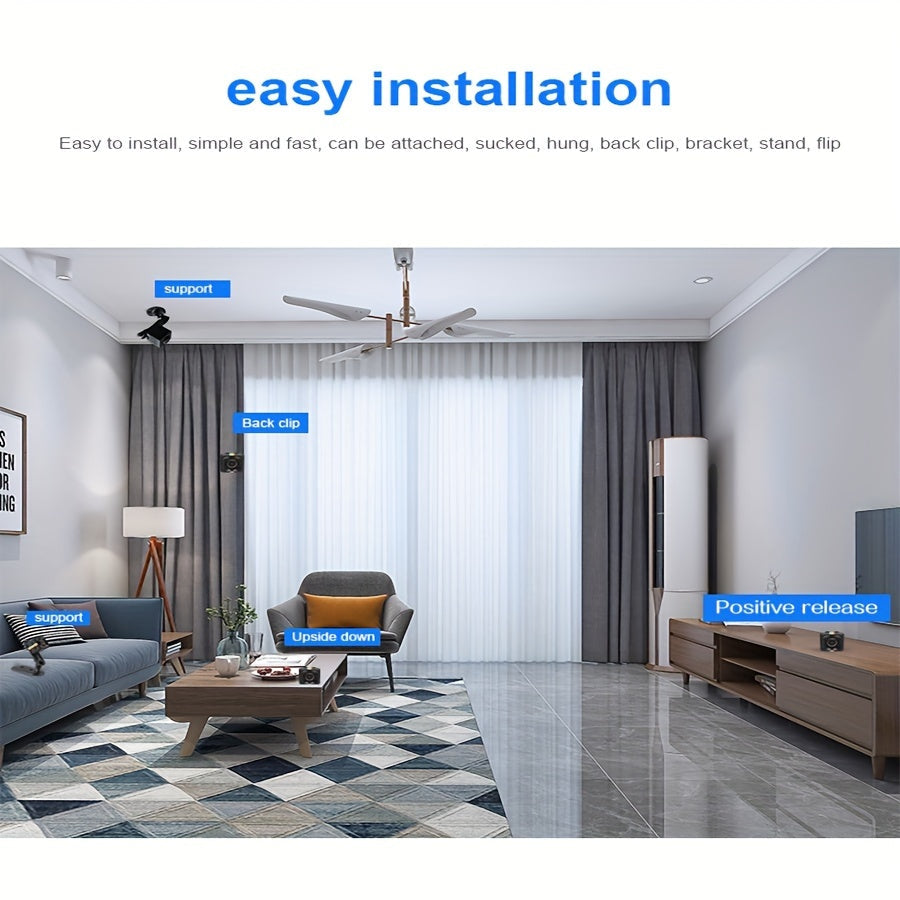 Mini Camera - HD Audio & Video, Motion Detection, Nanny & Home Security Monitor for Pets My Store