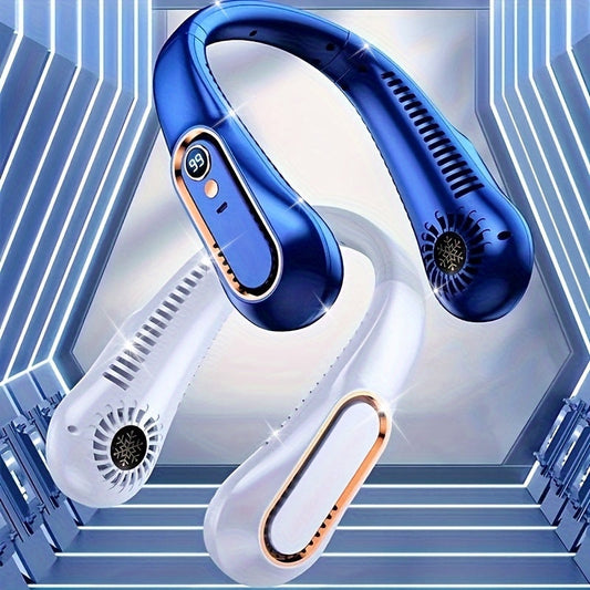 Stylish Portable Neck Fan – USB Rechargeable, 1200mAh Battery for Home, School, Office & Summer Comfort My Store