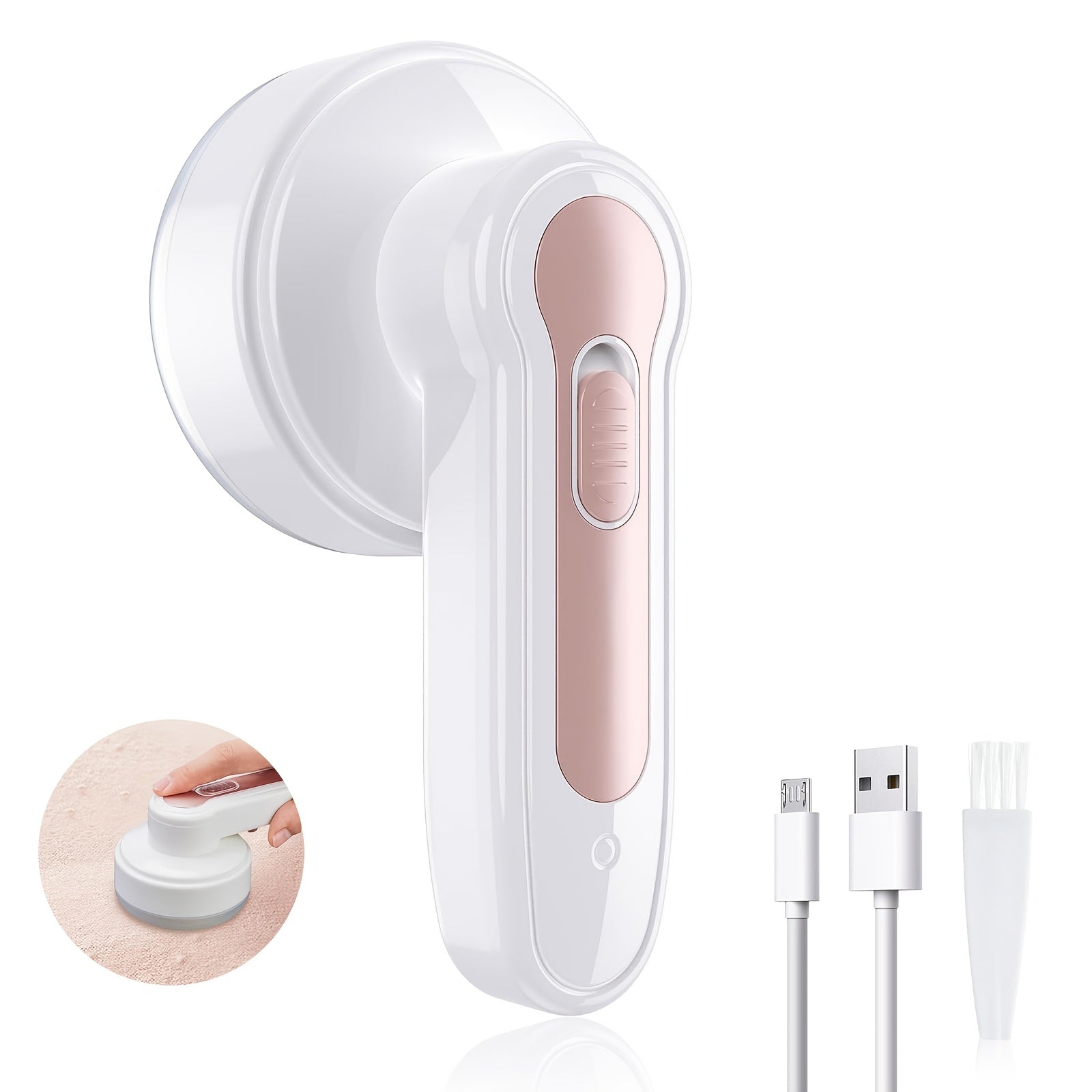 Rechargeable Electric Lint Remover & Portable Fabric Shaver – Effective Fuzz & Pill Removal for Clothing, Furniture, and Carpet with USB Cable & Cleaning Brush My Store