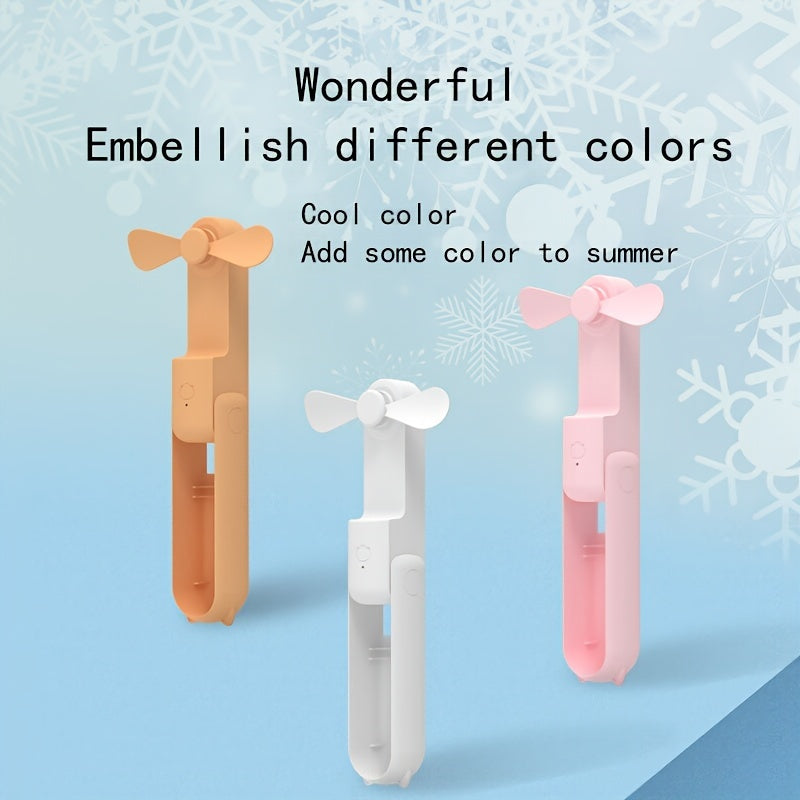 Portable USB Handheld Fan with Built-in Power Bank – Cute, Quiet, and Durable, Perfect for Dormitories My Store